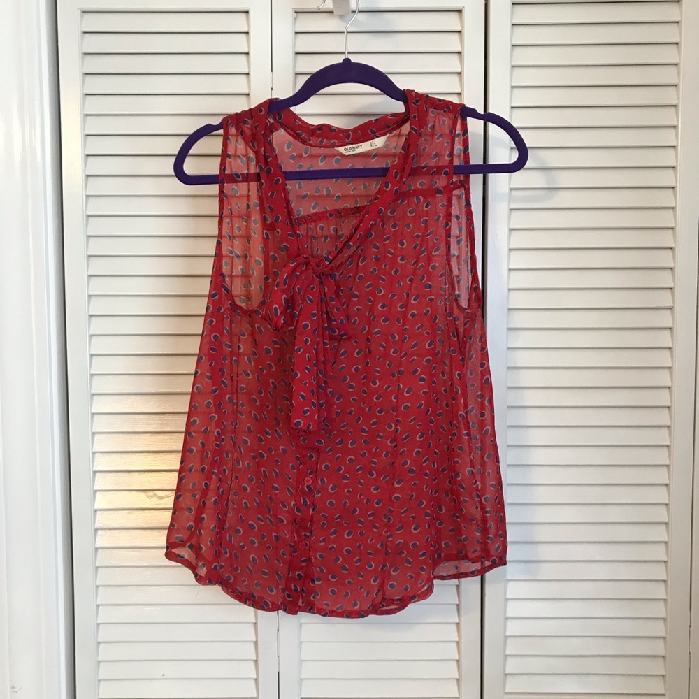 Sheer tank top